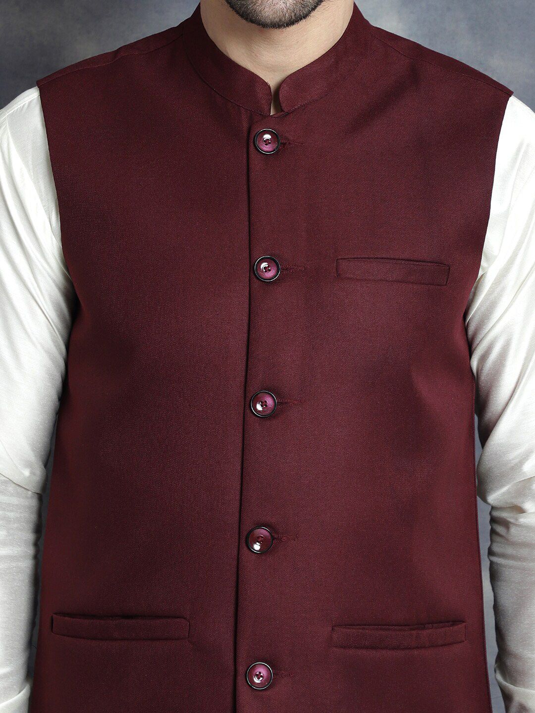 Jompers Mandarin Collar Nehru Jacket