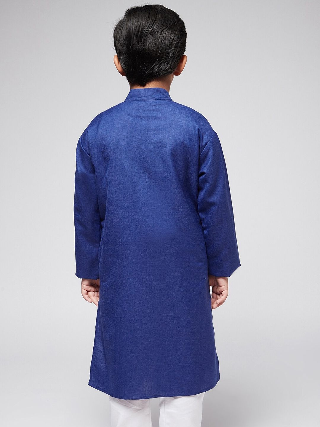 SOJANYA Boys Blue Thread Work Kurta