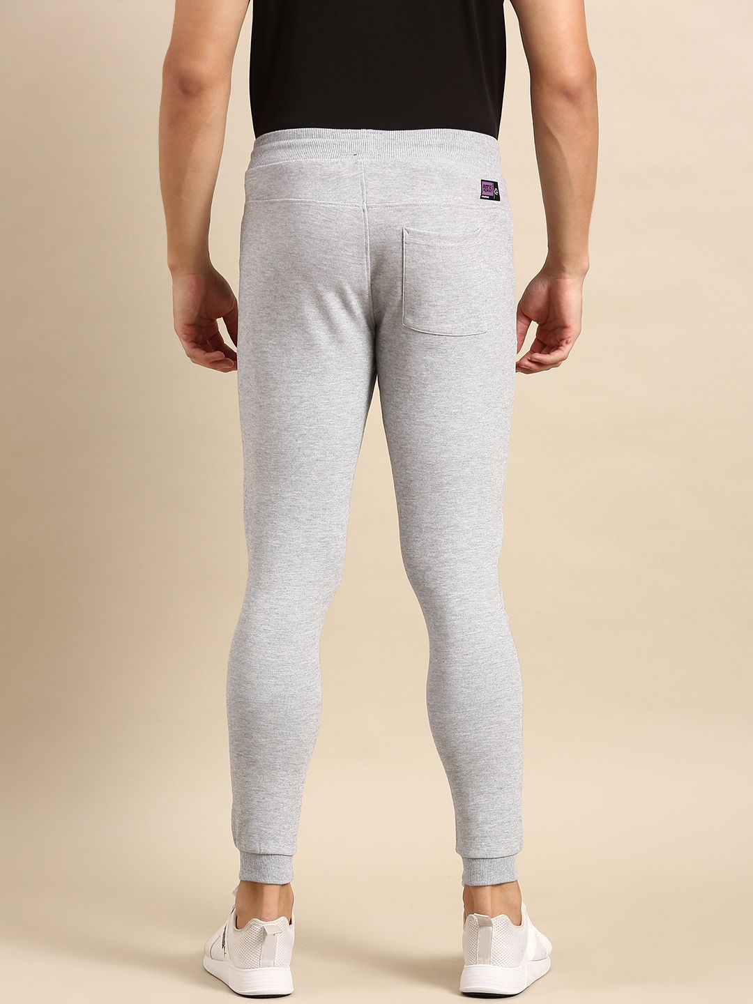 Being Human Men Mid-Rise Joggers With Patchwork Detail On Knees