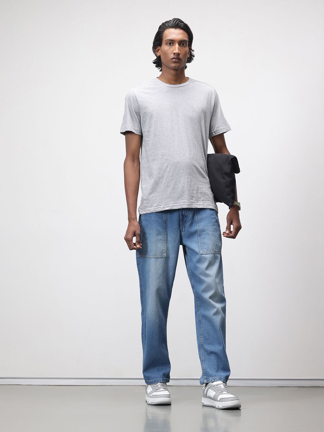 ether Men Light Fade Straight Jeans