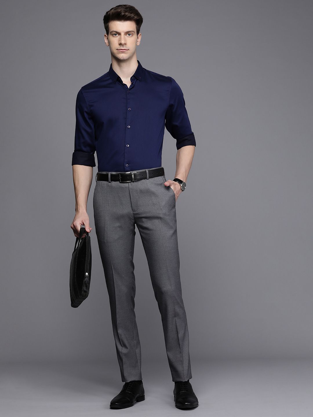 Raymond Men Slim Fit Formal Trousers