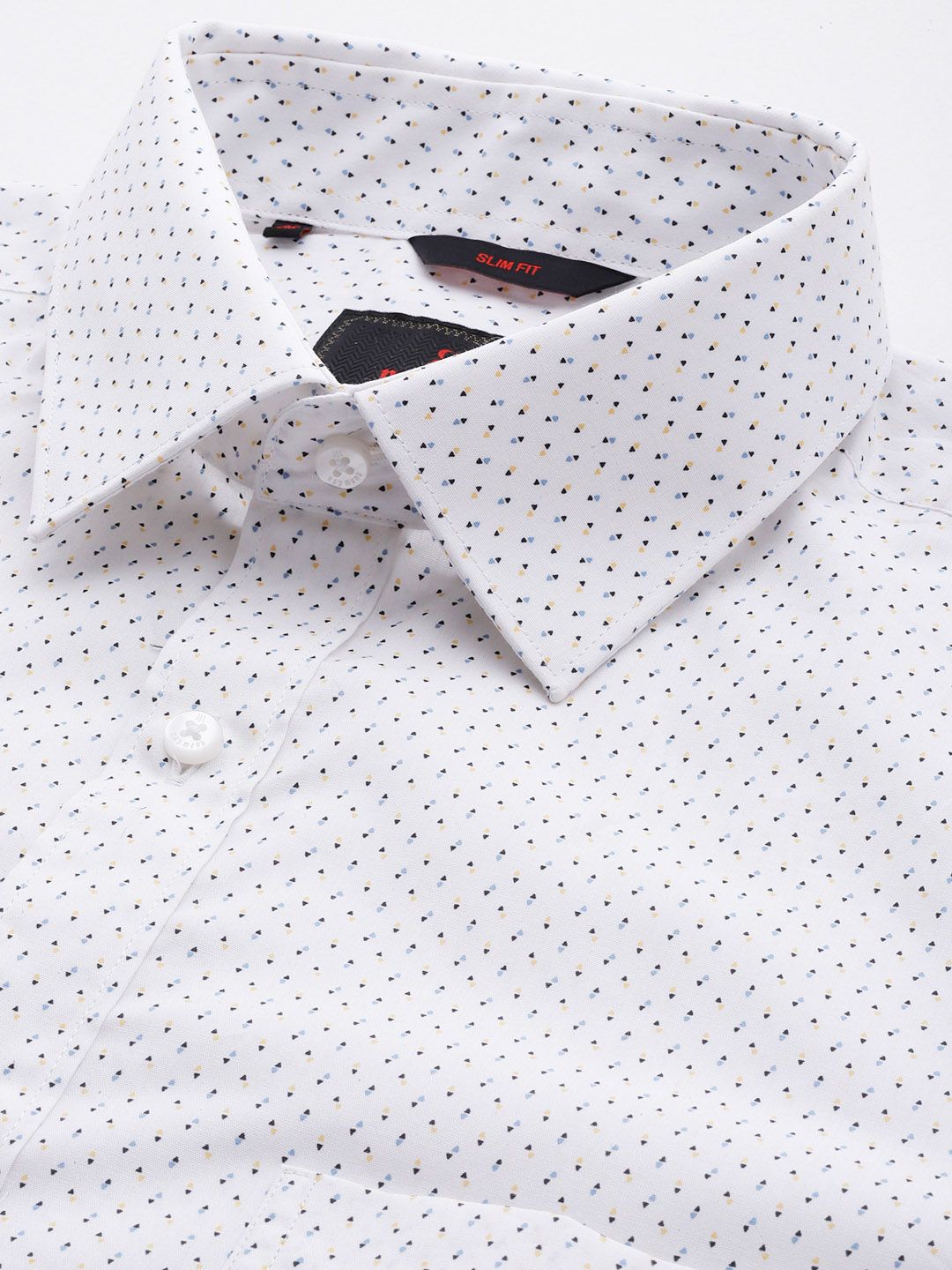 Raymond Pure Cotton Slim Fit Printed Formal Shirt