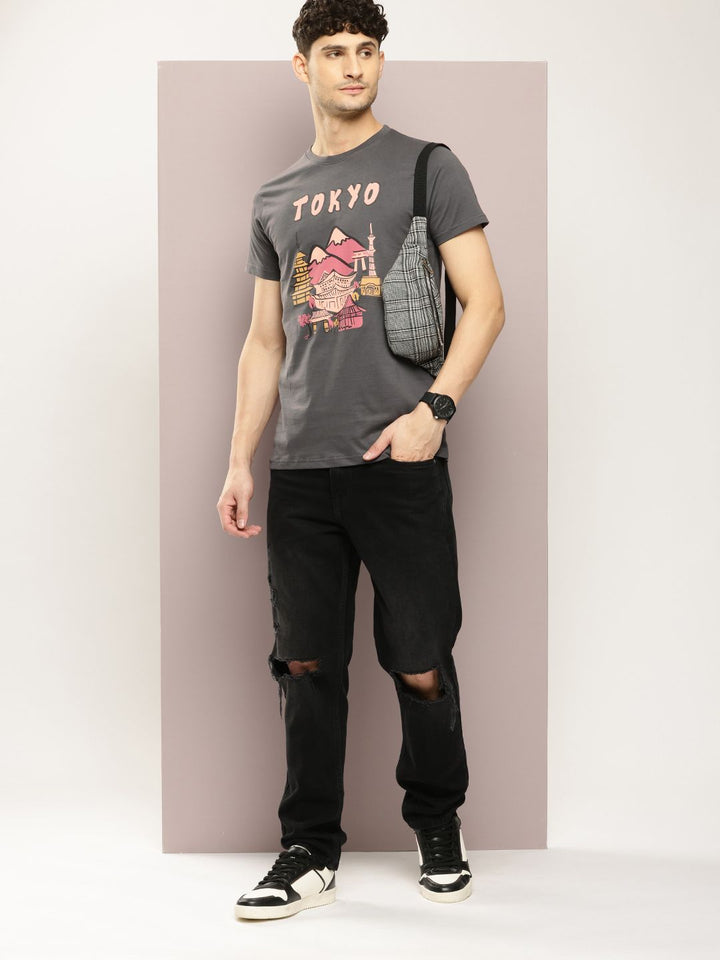 DILLINGER Men Printed Pure Cotton T-shirt