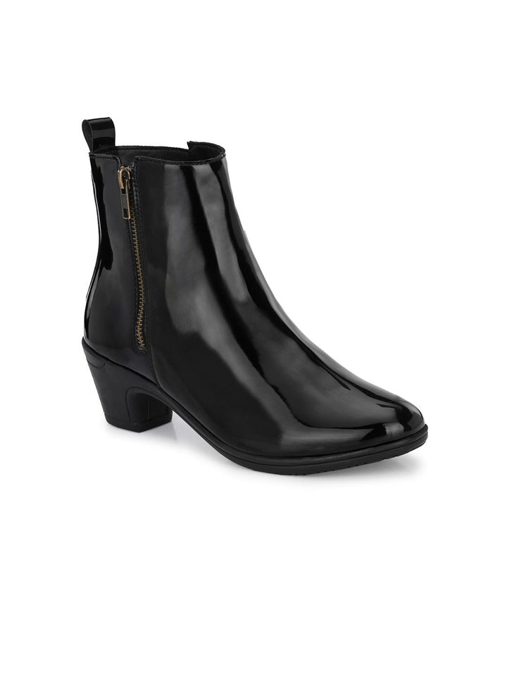 Dressberry Women Black Block Heeled Regular Boots