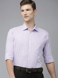 Park Avenue Slim Fit Pure Cotton Checked Formal Shirt