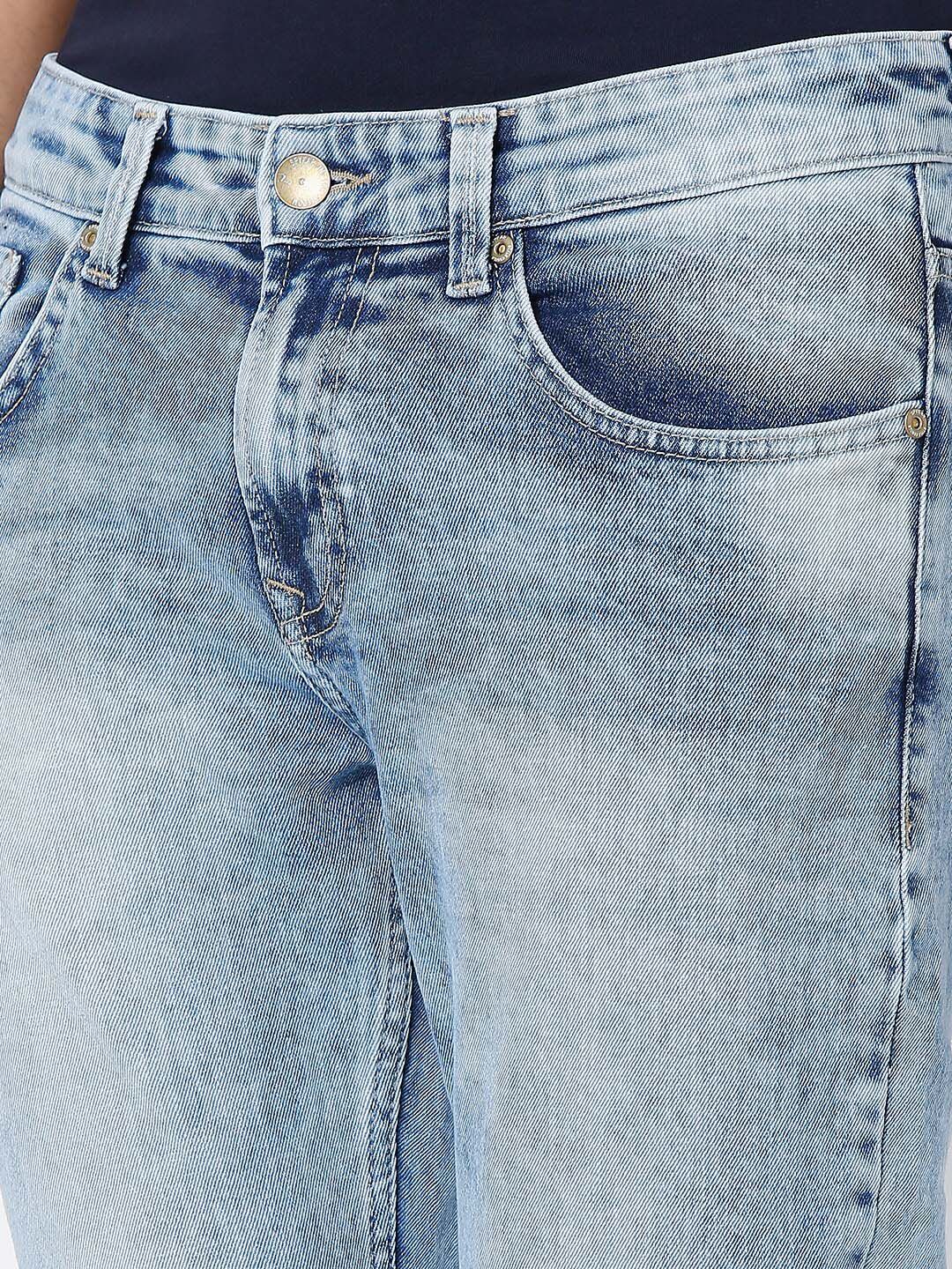 SPYKAR Men Blue Slim Fit Low-Rise Heavy Fade Jeans