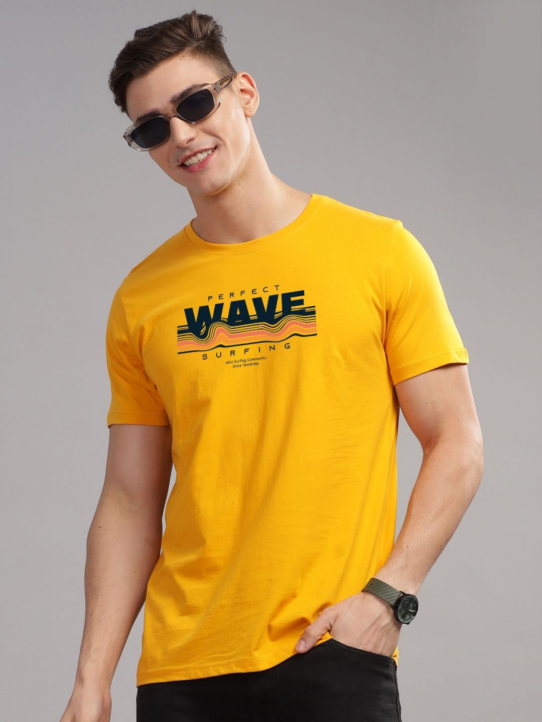 ADRO Men Printed T-shirt