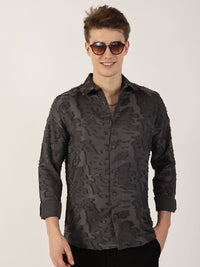 Thomas Scott Men Premium Slim Fit Opaque Casual Shirt