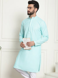SOJANYA Geometric Embroidered Pure Cotton Straight Kurta