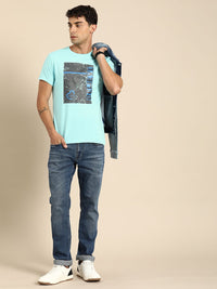 Being Human Pure Cotton Graphic Printed T-shirt