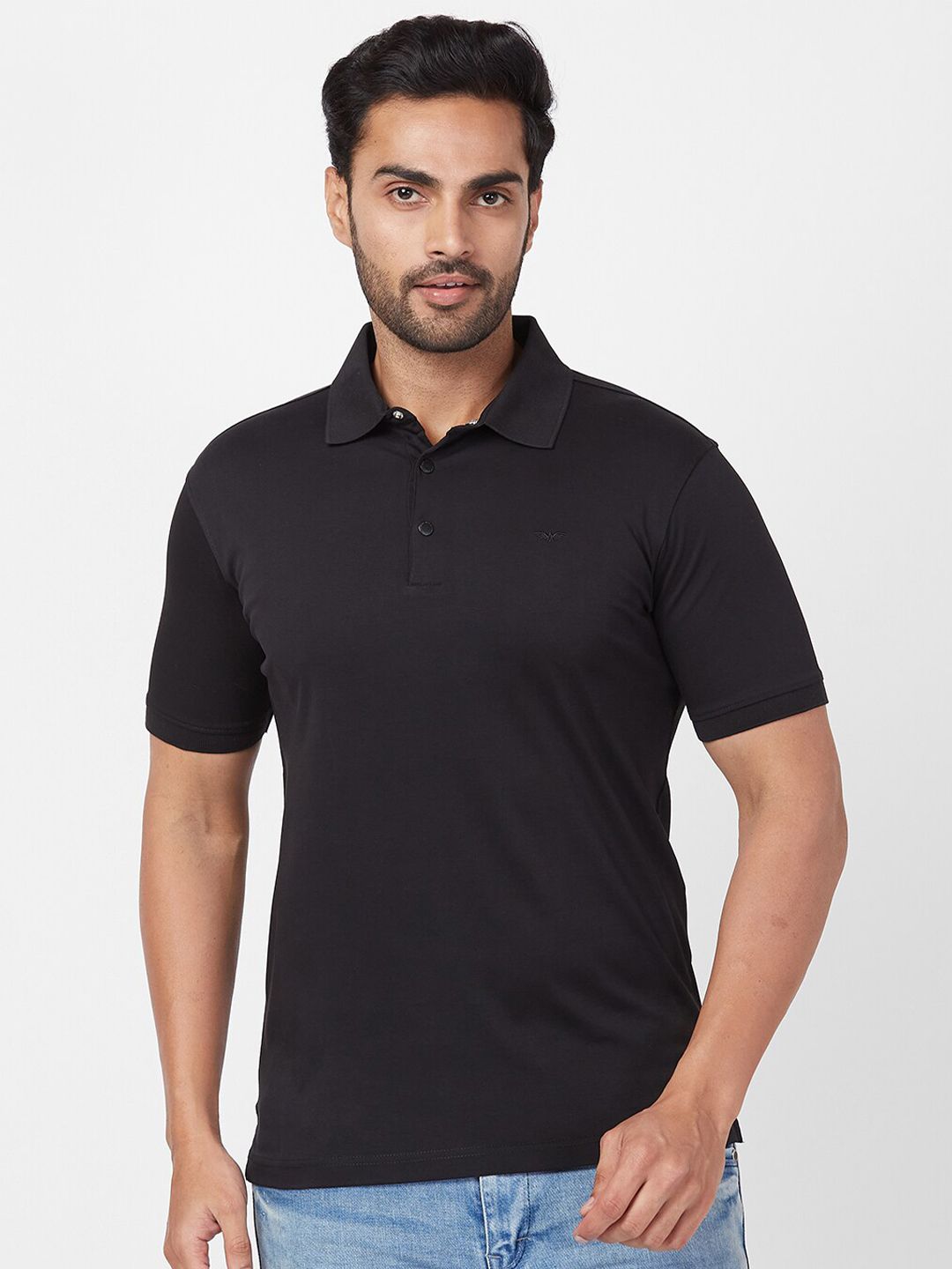 Park Avenue Polo Collar Cotton Slim Fit T-shirt