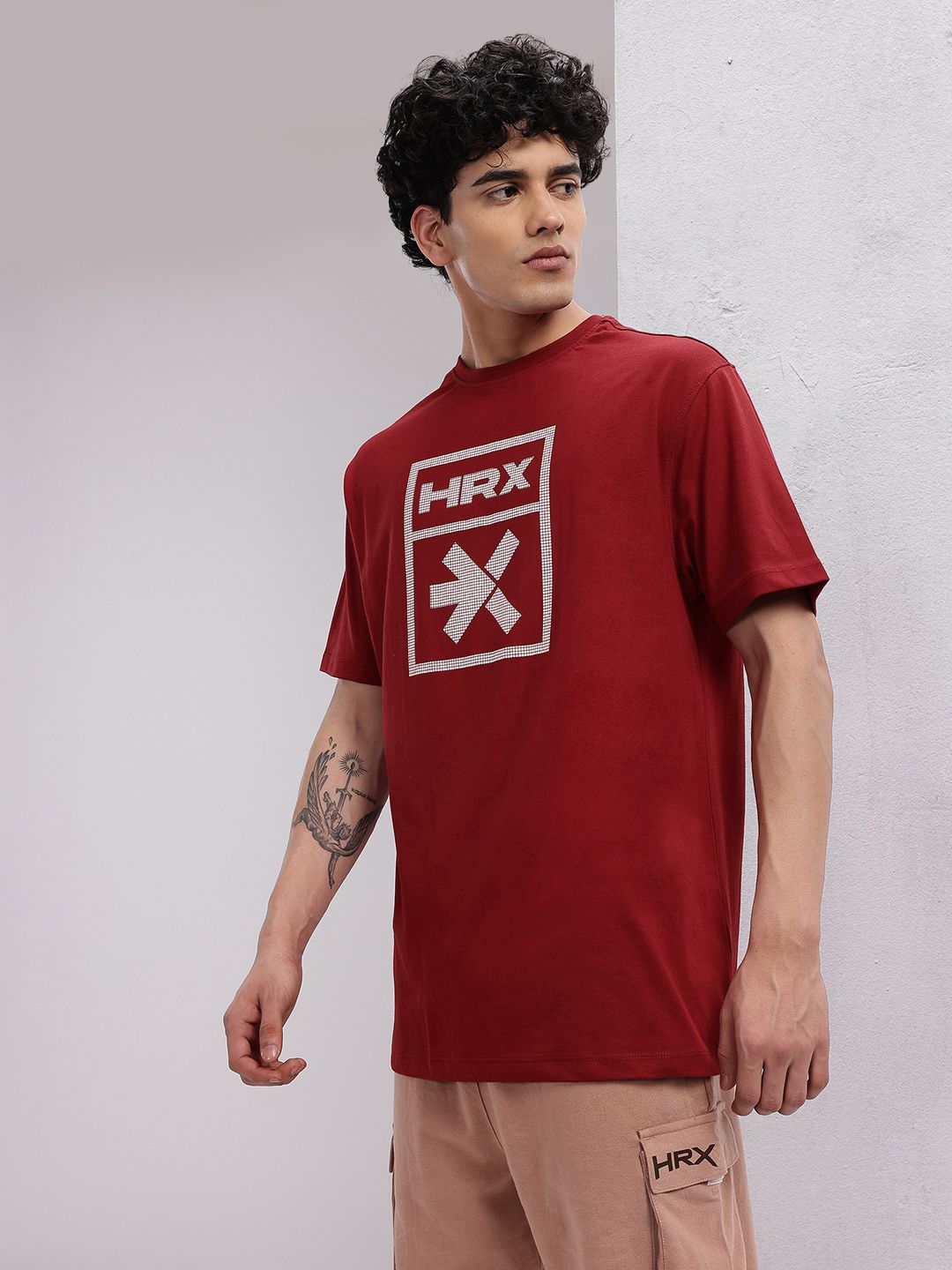 HRX by Hrithik Roshan Men Brand Logo Printed Training T-shirt