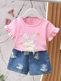 YK Girls Top with Shorts