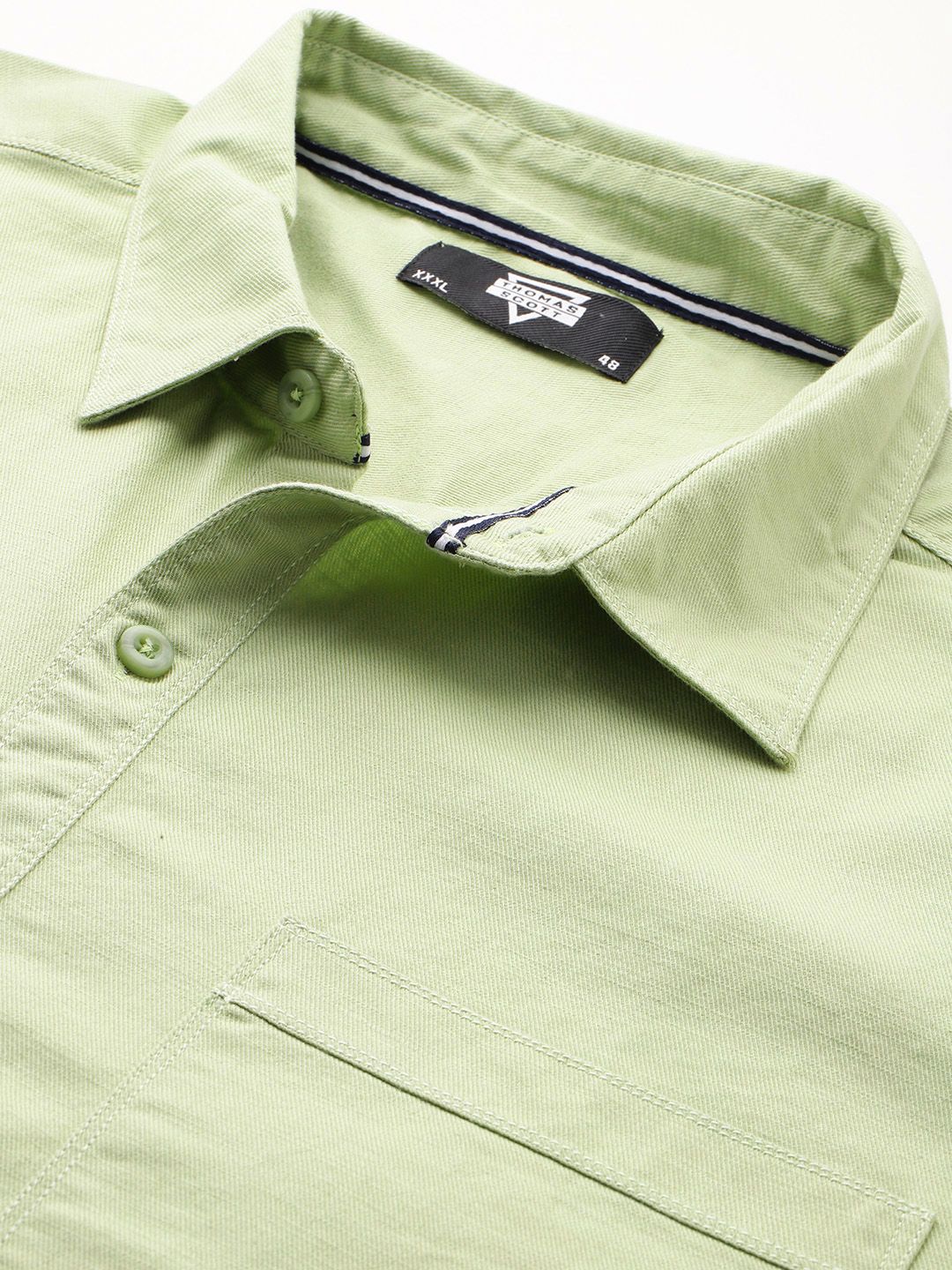 Thomas Scott Men Plus Size Premium Pure Cotton Casual Shirt
