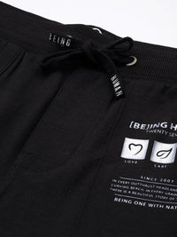 Being Human Men Printed Detail Track Pants