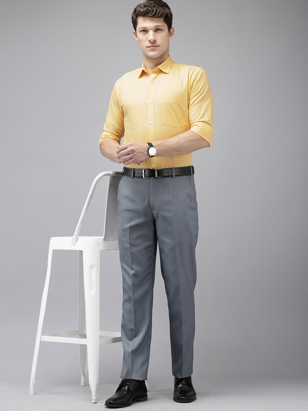 Park Avenue Pure Cotton Slim Fit Baju Formal Legap