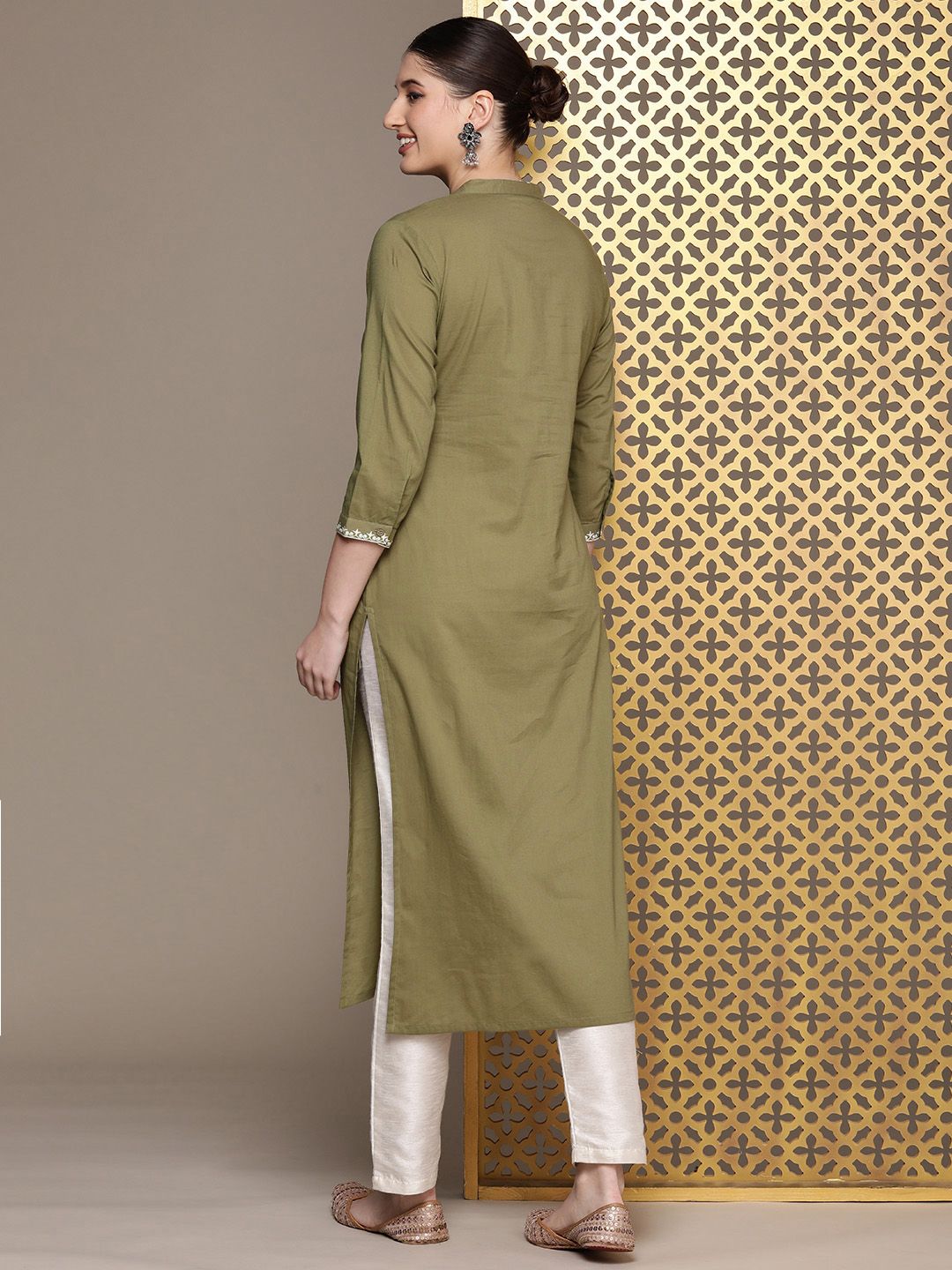 House of Pataudi Ethnic Motifs Embroidered Jashn Kurta