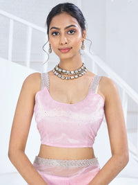 Saree mall Embellished Beads and Stones Organza Saree