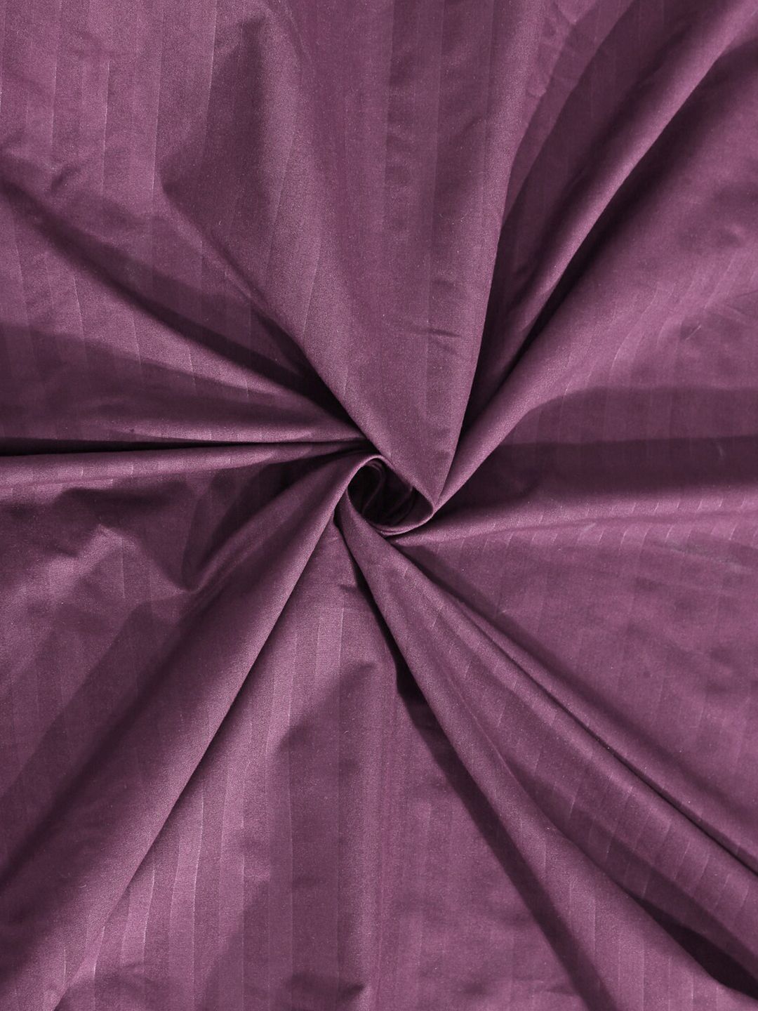 KLOTTHE Burgundy 300 TC Single Bedsheet with 1 Pillow Cover