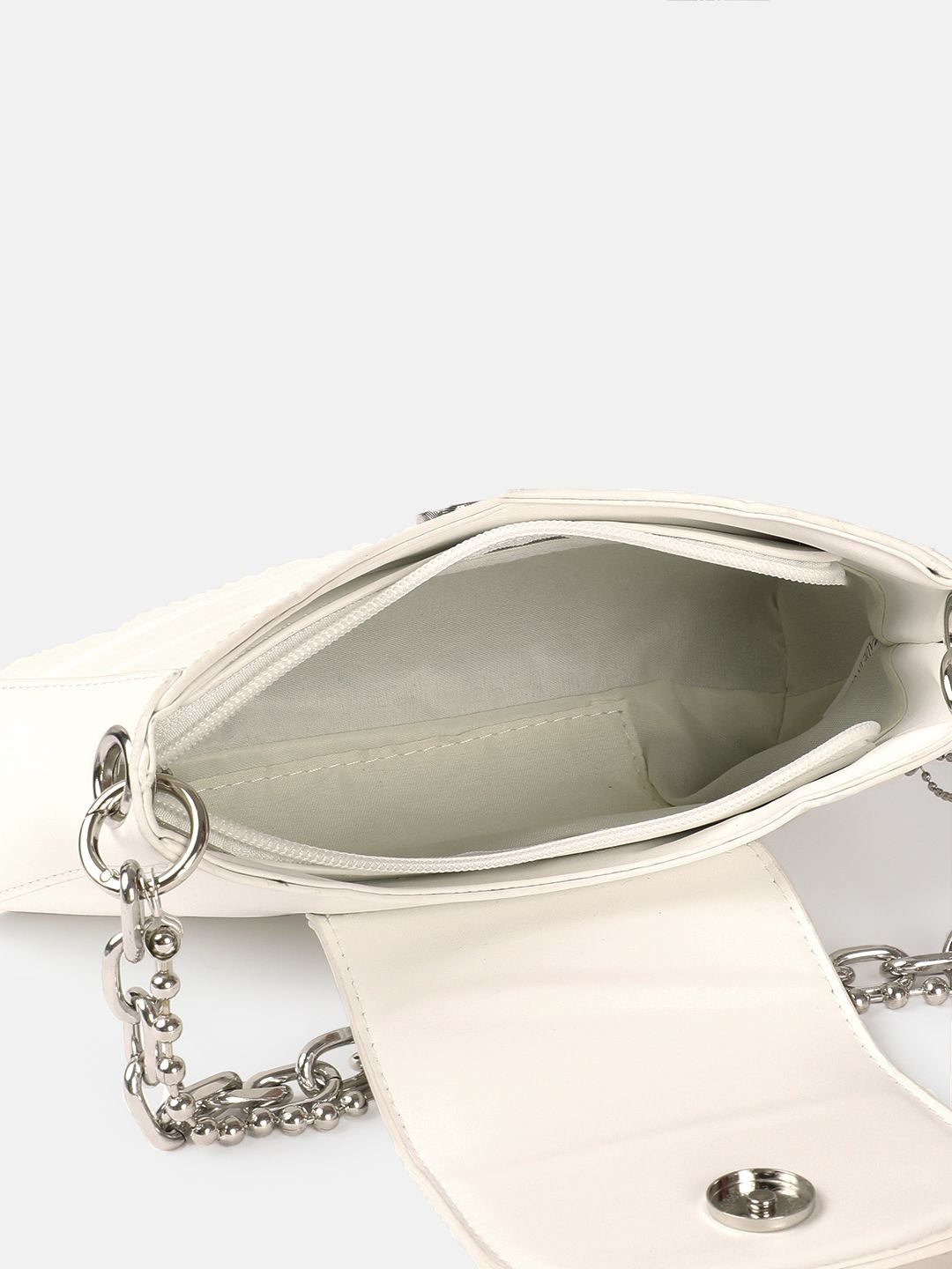DressBerry Structured Shoulder Bag with Chain