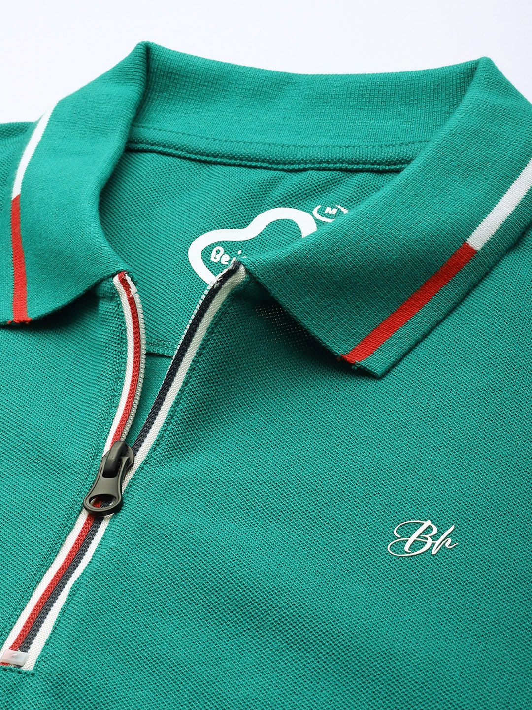 Being Human Polo Collar Pure Cotton T-shirt