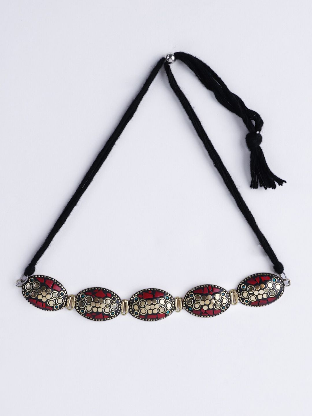 PANASH Women Gold-Plated Dome Necklace
