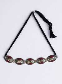 PANASH Women Gold-Plated Dome Necklace