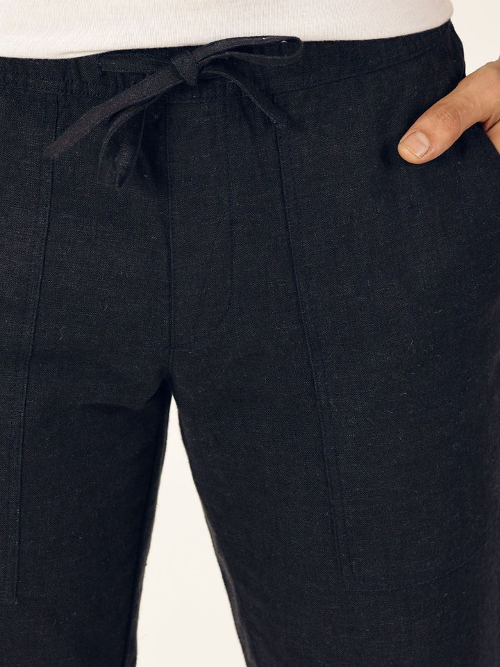 Thomas Scott Men Classic Cotton Linen Casual Trouser