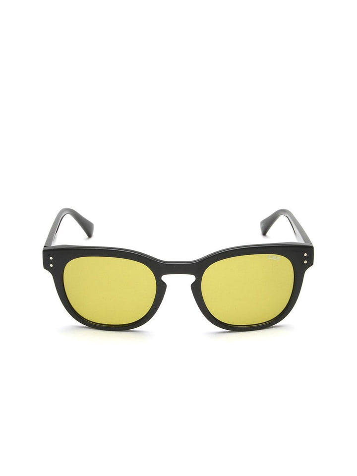 Idee unisex cermin mata hitam persegi dengan lensa terlindung UV