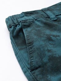 The Indian Garage Co Men Pure Cotton Geometric Printed Slim Fit Shorts