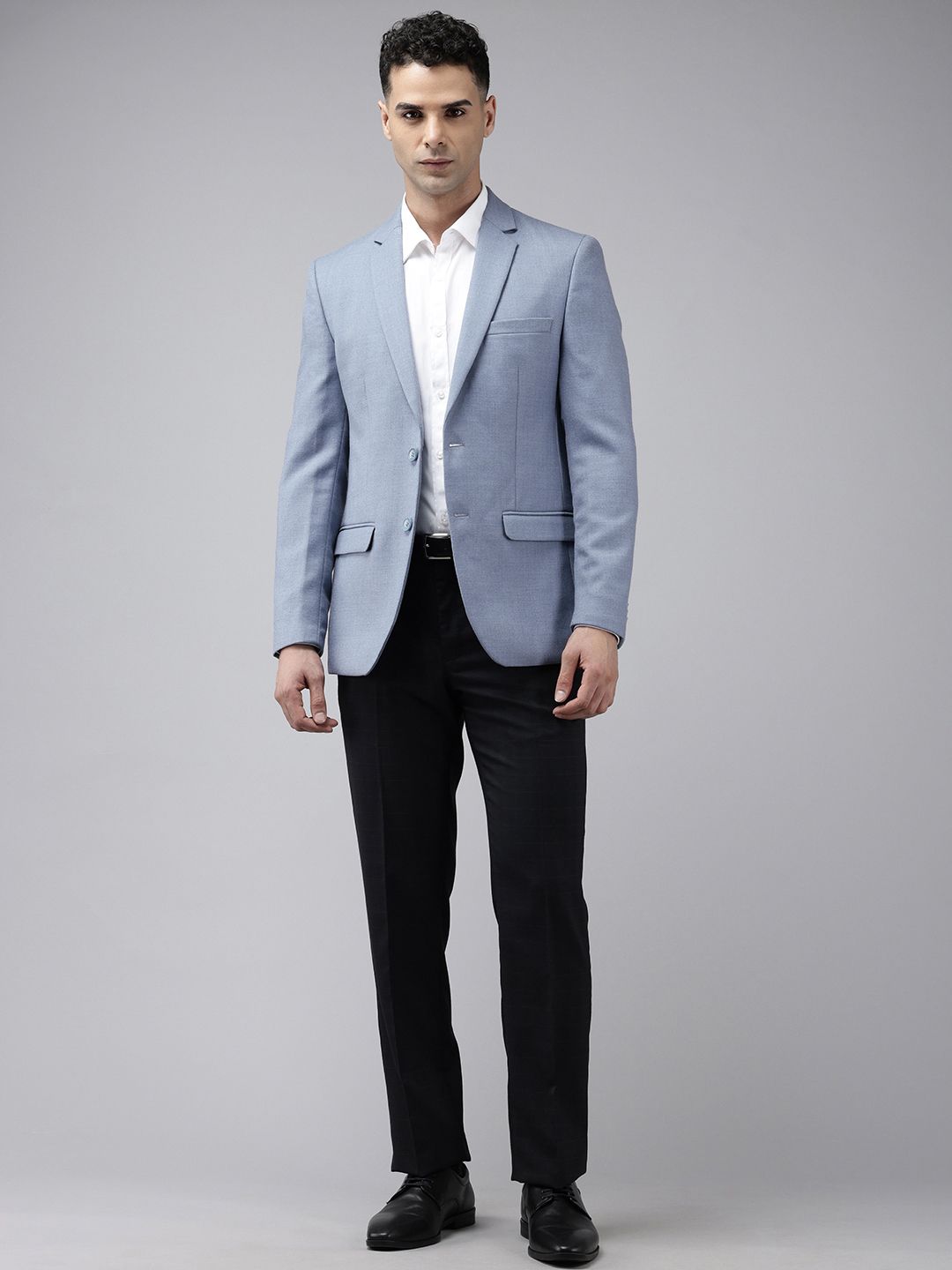 Park Avenue Notched Lapel Single Breasted Slim Fit Formal Blazer