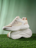 HRX by Hrithik Roshan Women Cream-Coloured Mesh Running Shoes