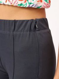 DressBerry Versatile Vogue High-Waist Paneled Trousers