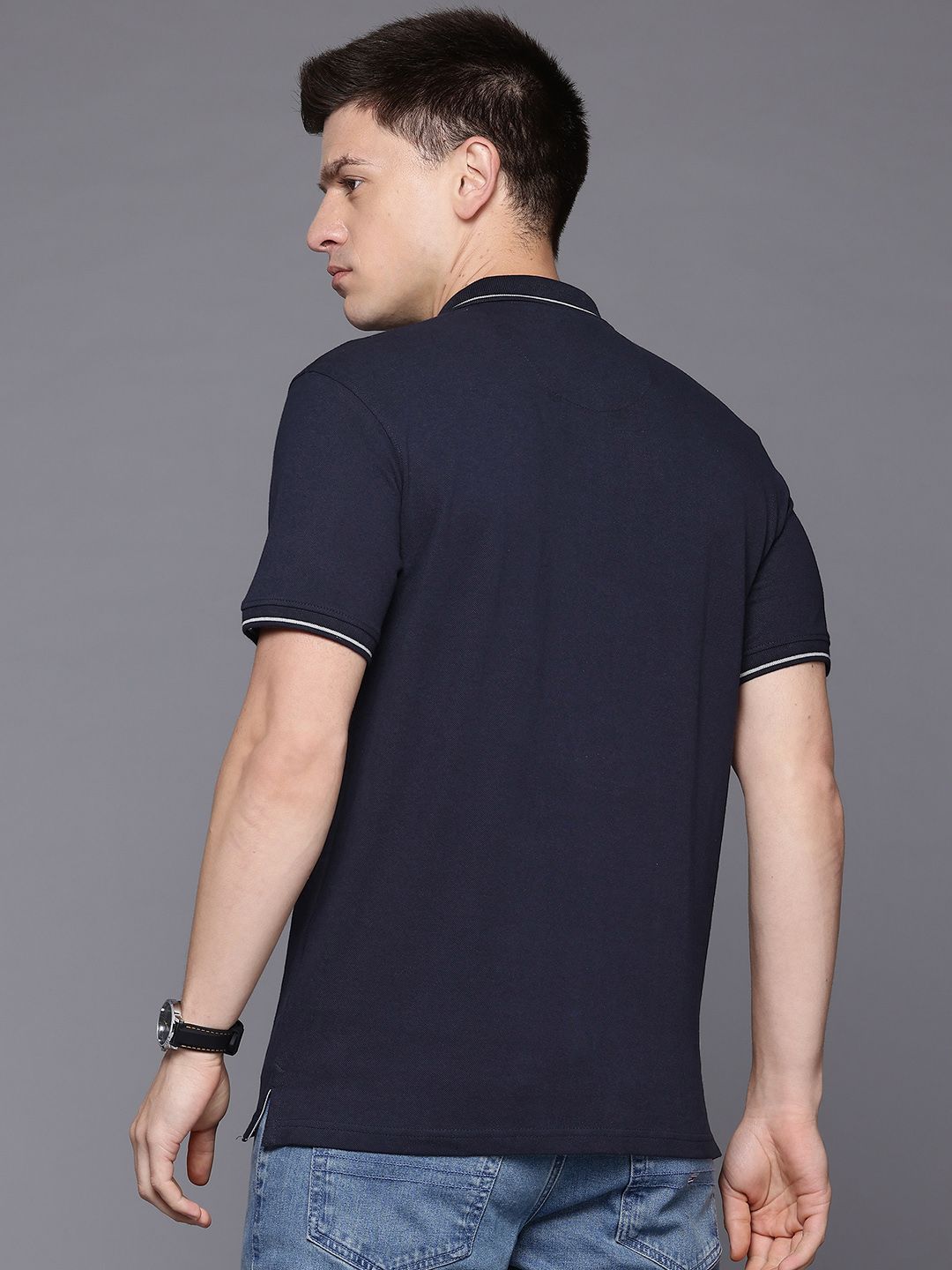 Raymond Men Polo Collar  Pure Cotton T-shirt