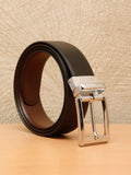 Teakwood Leathers Men Textured Leather Reversible Formal Belt