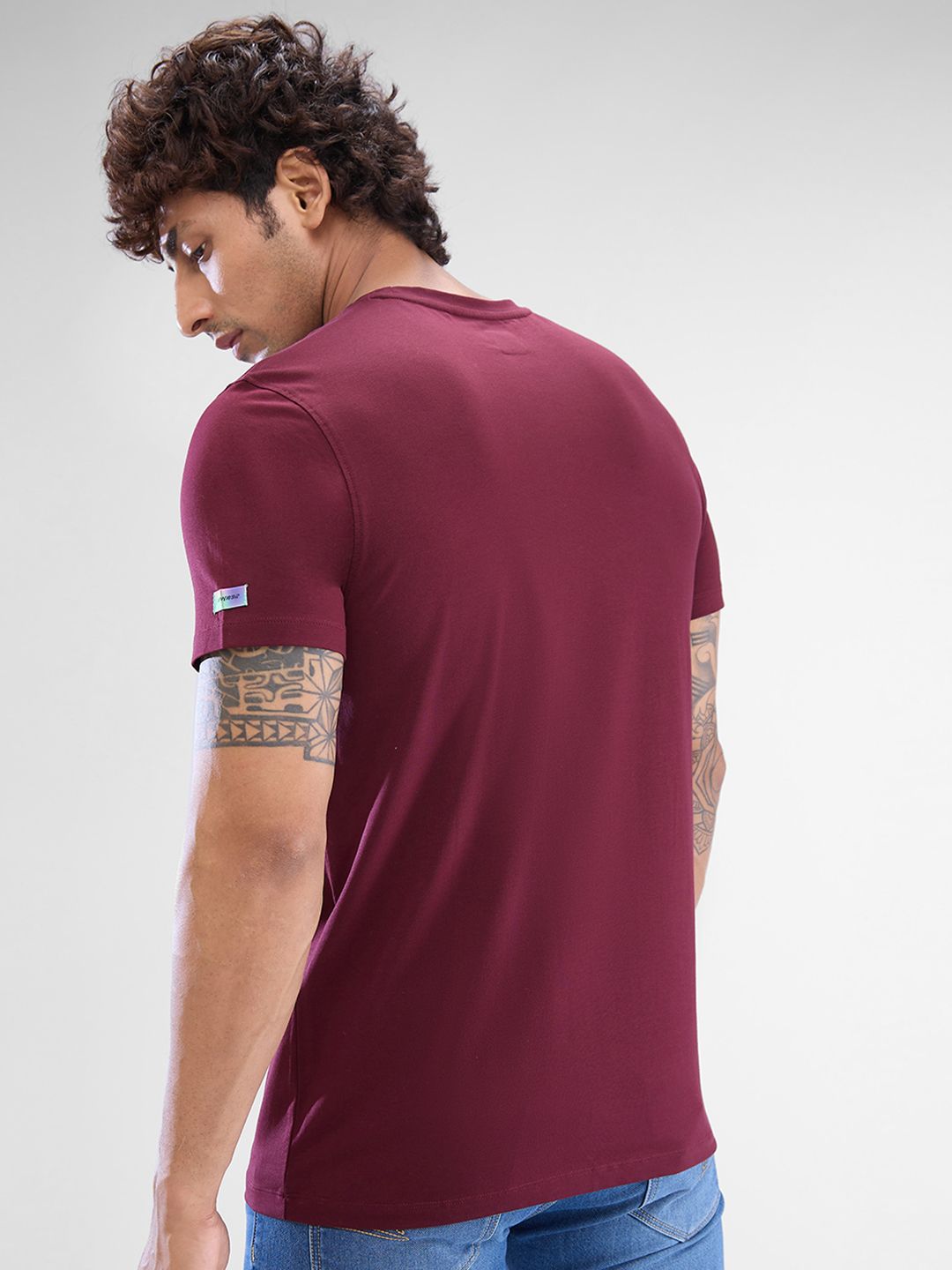 SPYKAR Men Typography Printed Round Neck Slim Fit T-shirt