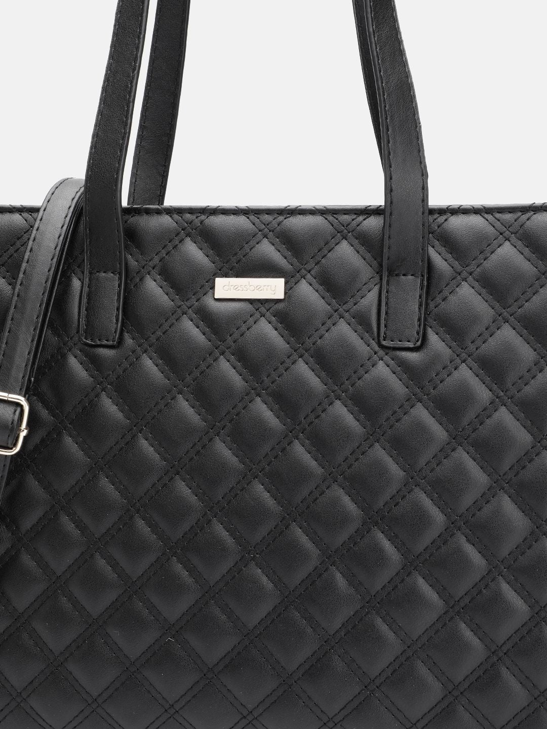 DressBerry Structured Quilted Shoulder Bag