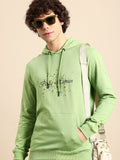 Being Human Brand Logo Printed Hooded Pure Cotton Sweatshirt