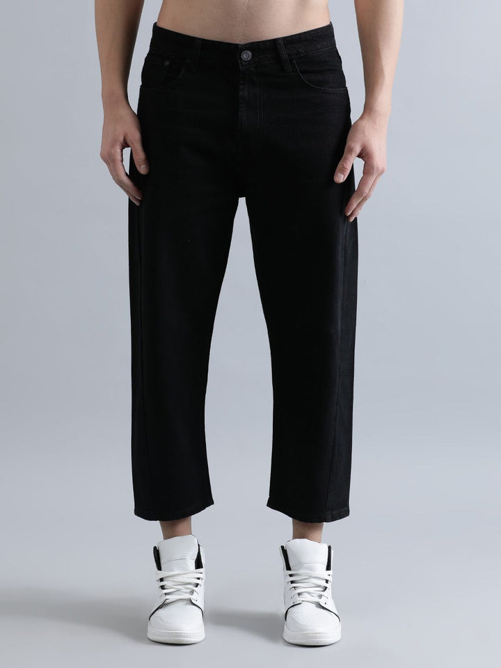 Bene Kleed Men Loose Fit Pure Cotton Printed Cropped Jeans