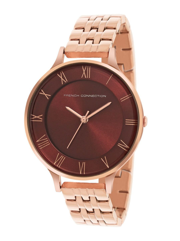 French Connection Women Stainless Steel Bracelet Style Straps Analogue Watch FCN00075D