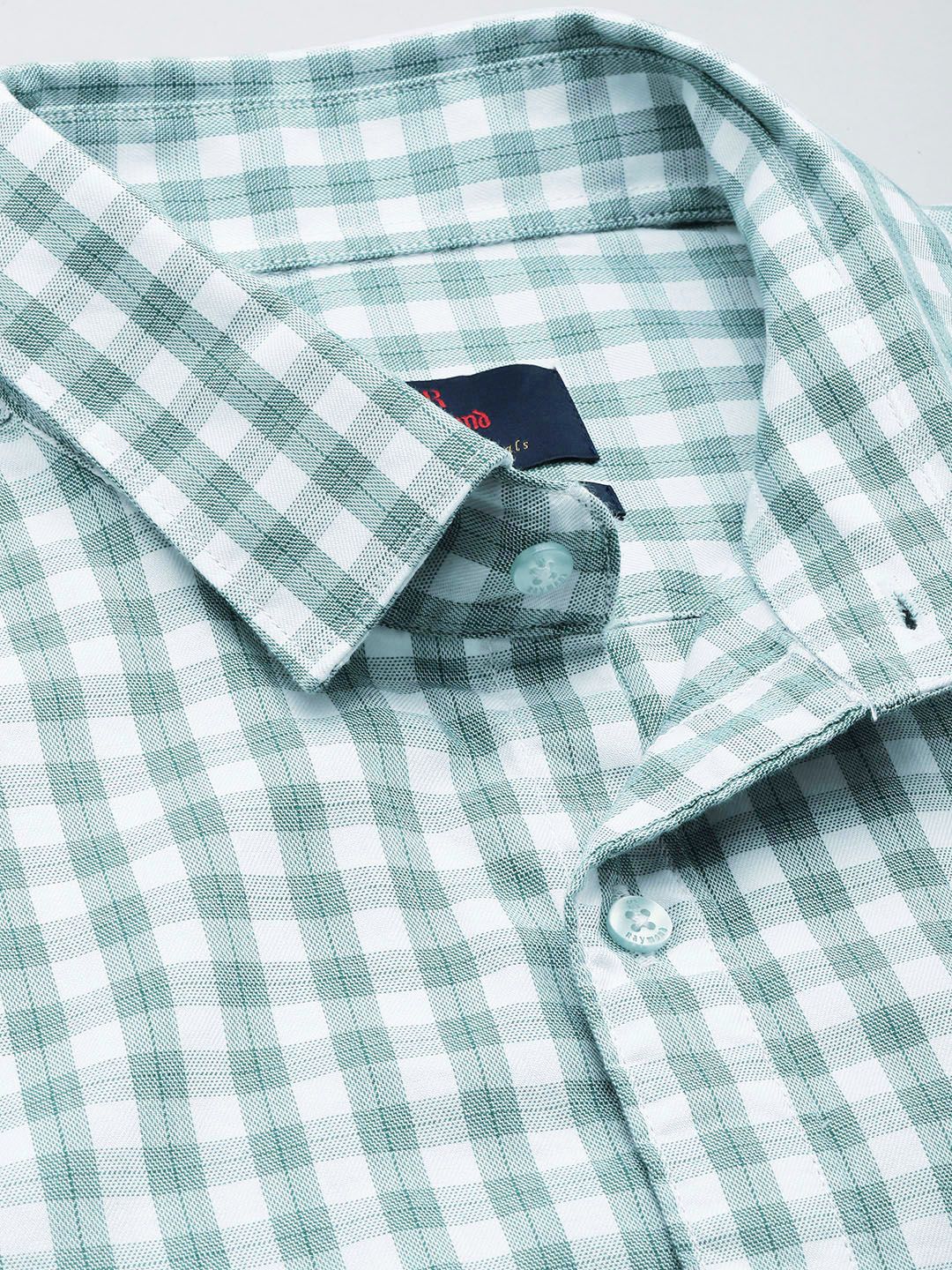 Raymond Pure Cotton Slim Fit Checked Casual Shirt