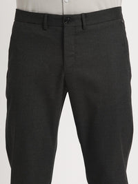 THE BEAR HOUSE Men Solid Tapered Fit Mid-Rise Formal Trousers