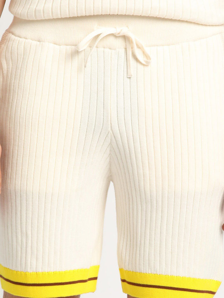 THE BEAR HOUSE Men Self Designed Regular Fit Pure Cotton Shorts