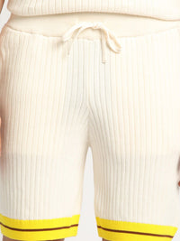 THE BEAR HOUSE Men Self Designed Regular Fit Pure Cotton Shorts