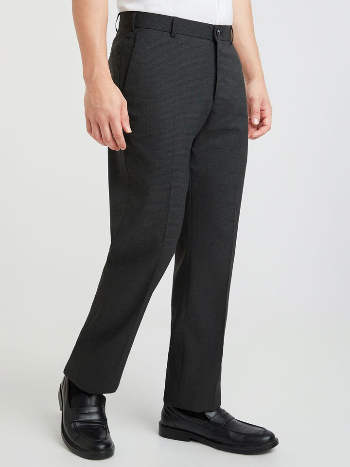 Park Avenue Men Textured Formal Trousers