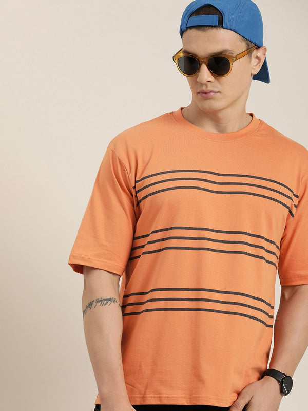 DILLINGER Men Striped Oversized T-shirt