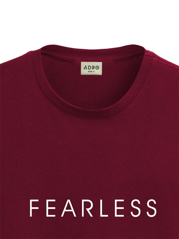ADRO Men Typography Raw Edge T-shirt