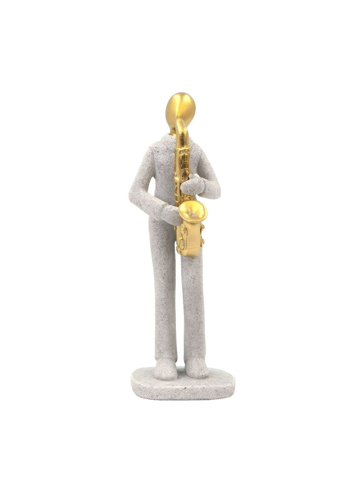 Cortina Sandstone Golden Musical Instruement Statue for Home Decor