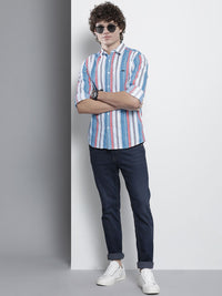The Indian Garage Co Men Striped Cotton Casual Shirt
