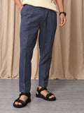 Mr Bowerbird Men Liberal Fit Pleated Trousers